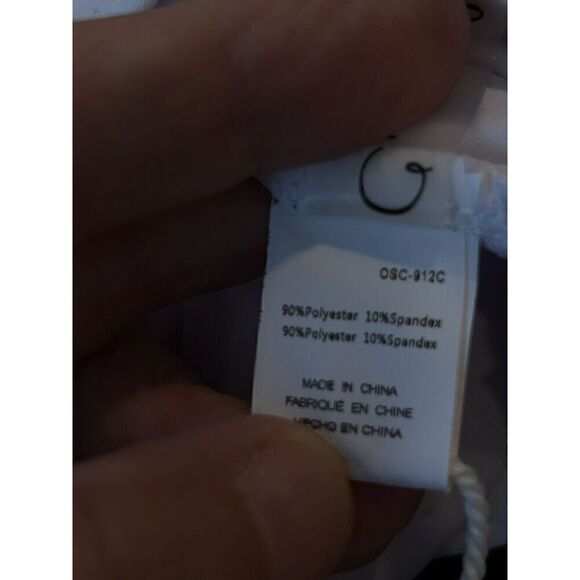 CUPSHE Women's White/Floral Pattern Open Back Swimsuit Small - Picture 5 of 5